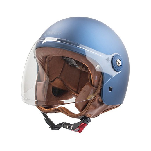 Casco Jet Gari Motorcycle G11 Azul Mate