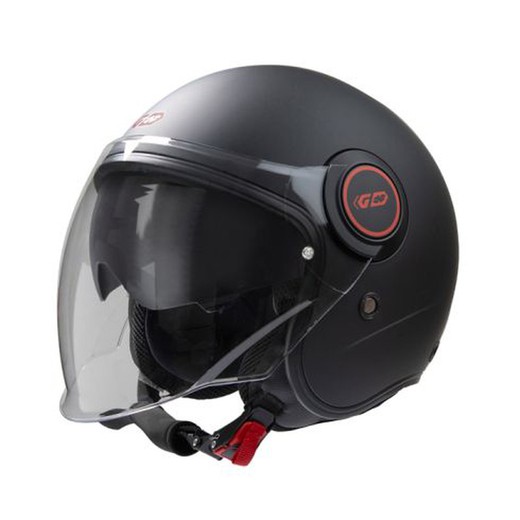 Casco Jet Gari Motorcycle G21 Sunvisor Negro Mate