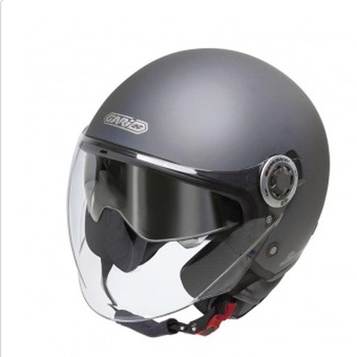 Casco jet garibaldi G20 Gris titanio mate ECE 22.06.