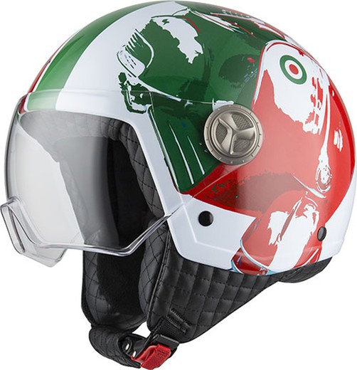 Casco jet nzi zeta 2 mod green