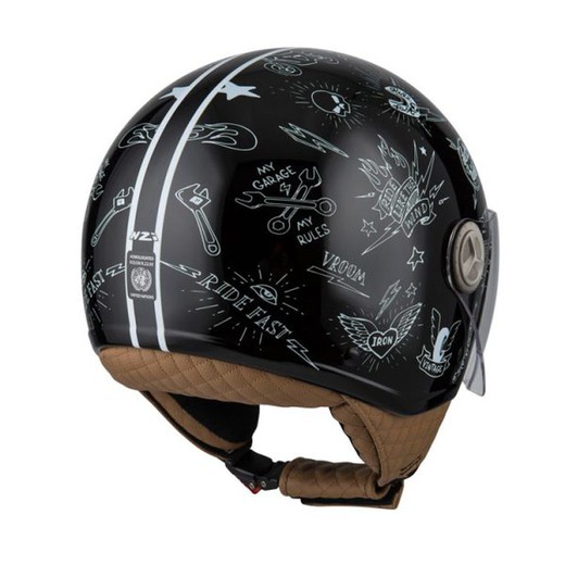 Casco jet nzi zeta 2 stickers