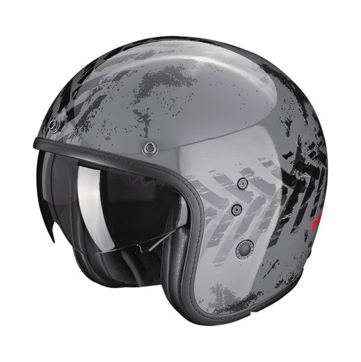 Casco jet Scorpion Belfast EVO NEVADA Gris-Negro