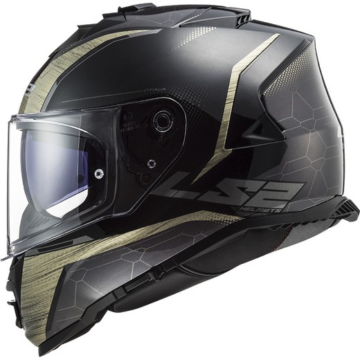 Casco ls2 storm classy antique gold