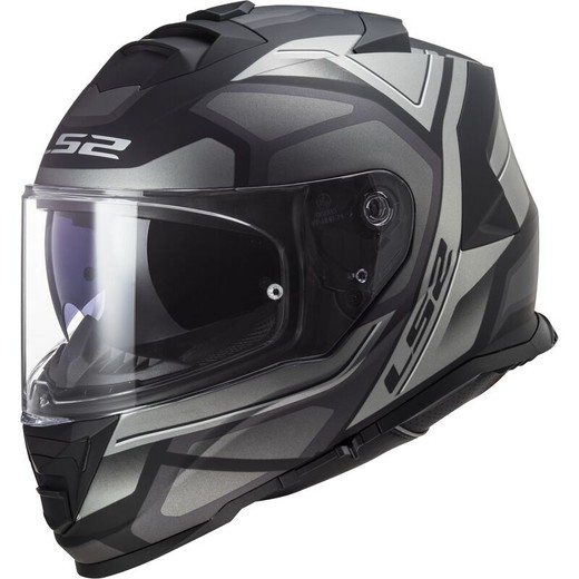 Casco LS2 Storm FASTER II titanio mate