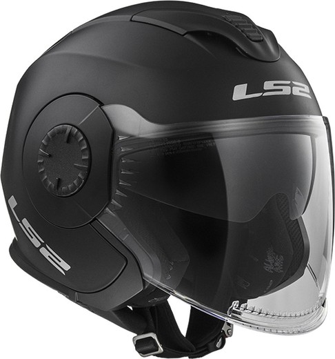 Casco ls2 verso solid negro mate