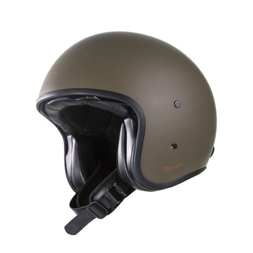 Casco Jet Gari G03X Fiberglass Café Mate ECE 22.06.