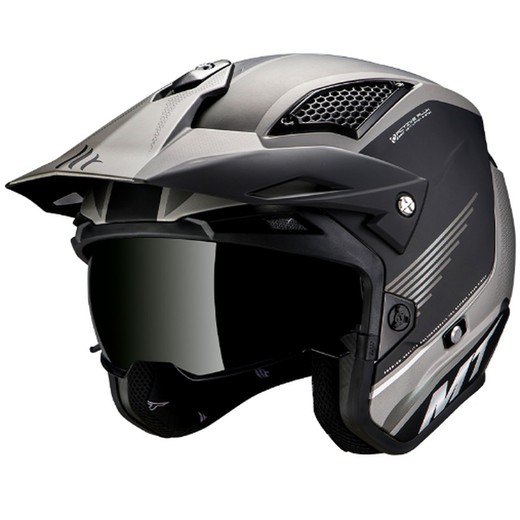 Casco mt district sv post b2 gris mate