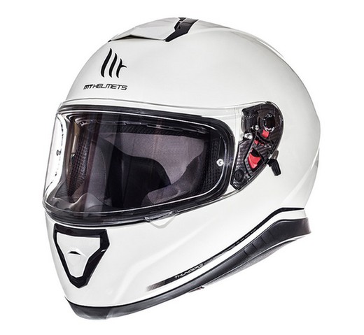 Casco mt thunder3 sv solid blanco