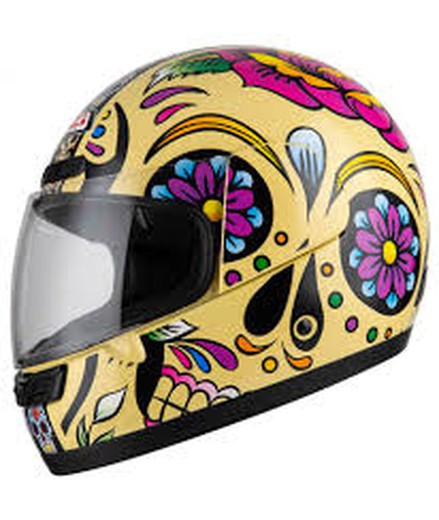 Casco NZI Activy III mexican skulls