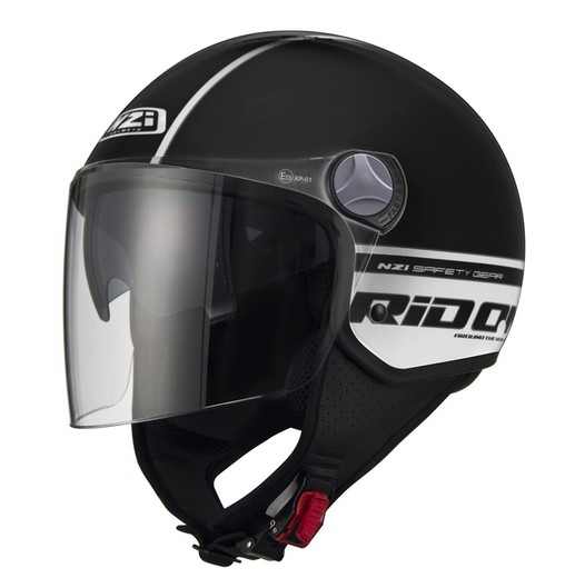 Casco nzi capital 2 duo rid on black white