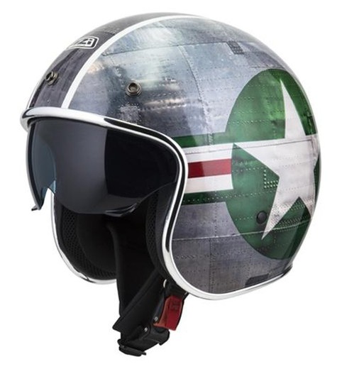 Casco nzi rolling 4 sun graphics aeronautica italiana