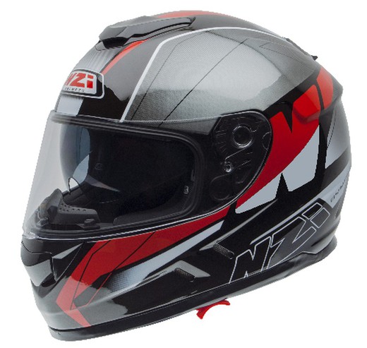 Casco NZI Symbio 2 Duo Mega Black Red