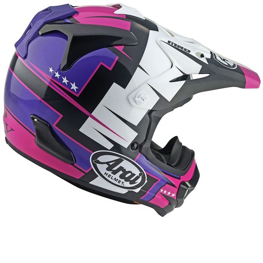 Casco Off Road Arai MX-V EVO - Battle - Morado