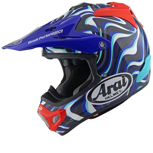 Casco Off Road Arai MX-V EVO - Stream - Azul