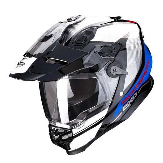 Casco off-road Scorpion ADF-9000 AIR Trail rojo/azul/blanco