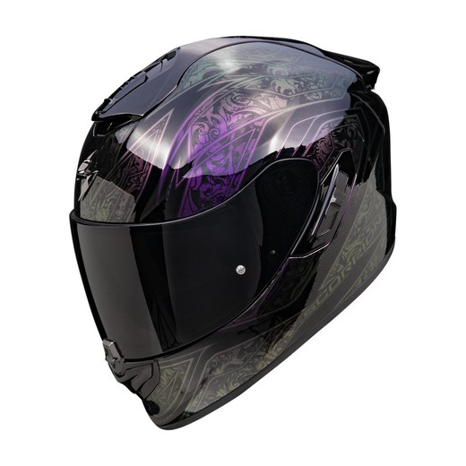 Casco Scorpio EXO-1400 EVO II AIR FANTASY Negro-Camaleonte