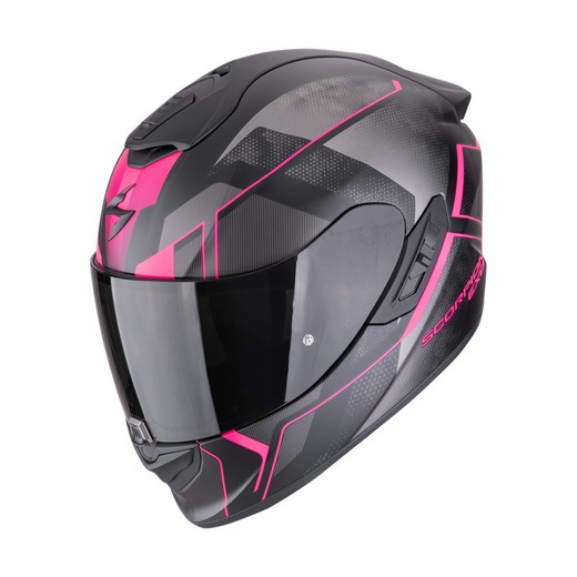 Casco Scorpio EXO-1400 EVO II AIR Intenso Negro mate-Rosa