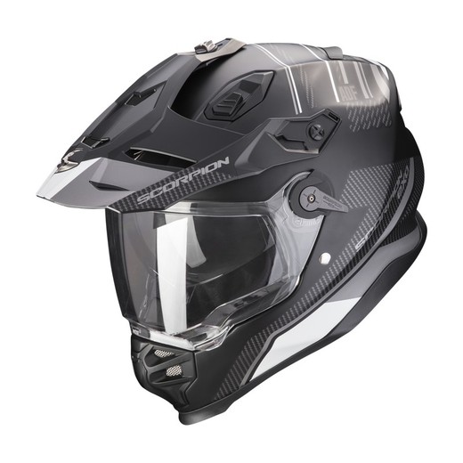 Casco Scorpion ADF-9000 AIR DESERT Negro mate-Plata