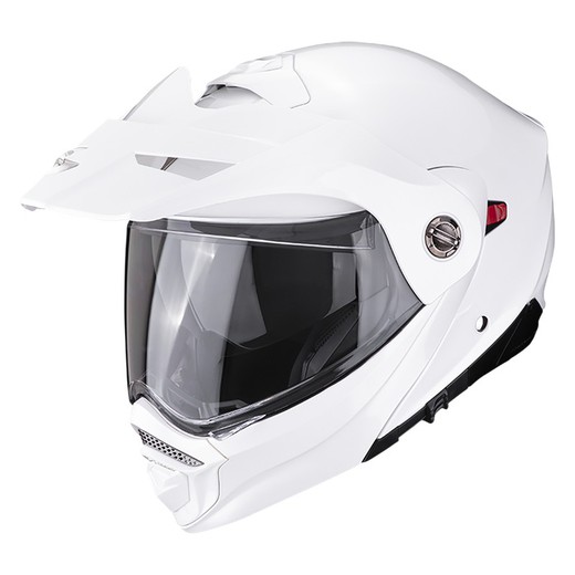 Casco scorpion ADX-2 Solid Blanco perla