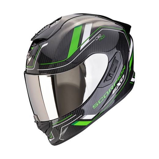 Casco Scorpion EXO-1400 EVO II Carbon AIR Mirage Negro-Verde