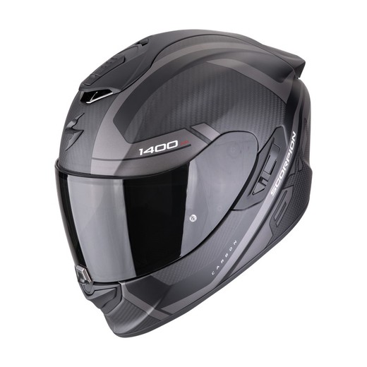 Casco Scorpion EXO-1400 EVO II Carbon Air ENKO Negro mate-Plata