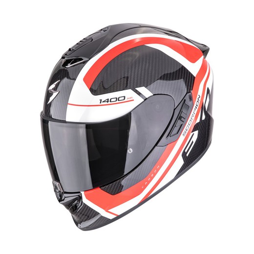 Casco Scorpion EXO-1400 EVO II Carbon Air ENKO Negro-Rojo-Blanco