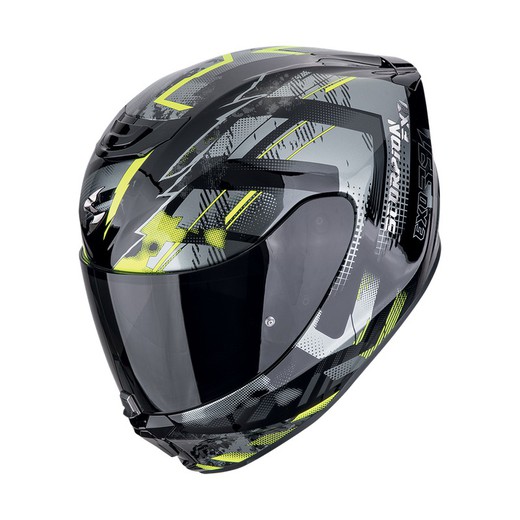 Casco Scorpion EXO-391 Cluter Negro-Amarillo neon