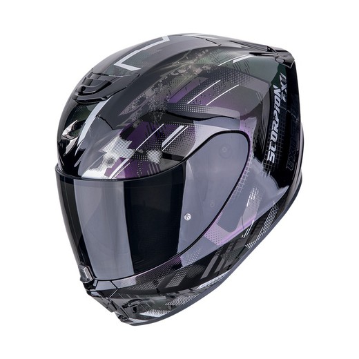 Casco Scorpion EXO-391 Cluter Negro-Camaleon