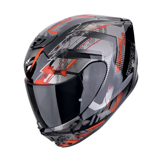 Casco Scorpion EXO-391 Cluter Negro-Rojo