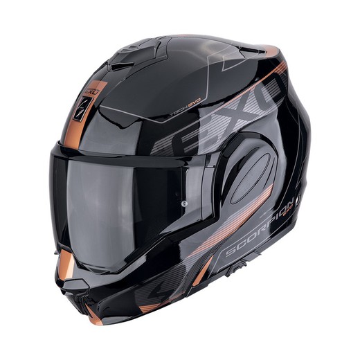 Casco Scorpion EXO-TECH EVO TRAVELLER Negro-Cobre