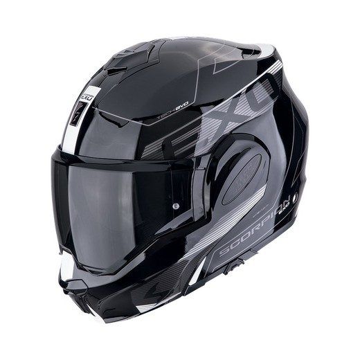 Casco Scorpion EXO-TECH EVO TRAVELLER Negro-Blanco