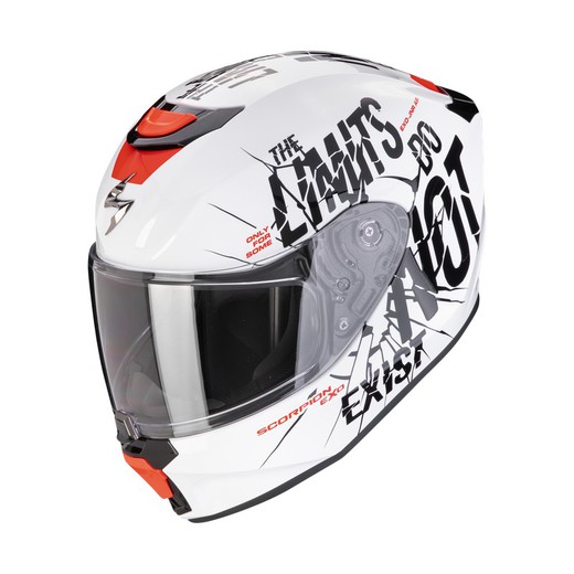 Casco Scorpion Junior EXO-JNR AIR BOUM Blanco-Negro