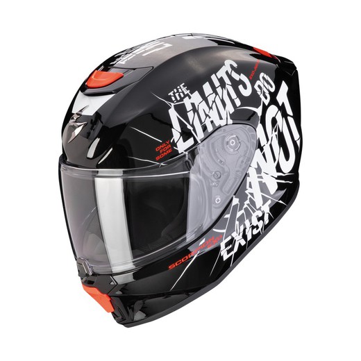 Casco Scorpion Junior EXO-JNR AIR BOUM Negro-Blanco