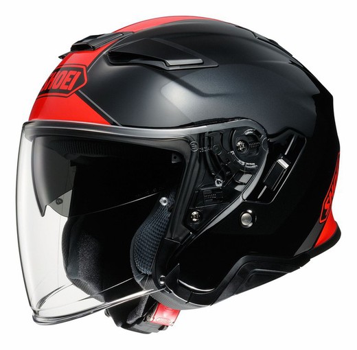 Casc shoei j cruiser ii adagio tc1 negre vermell