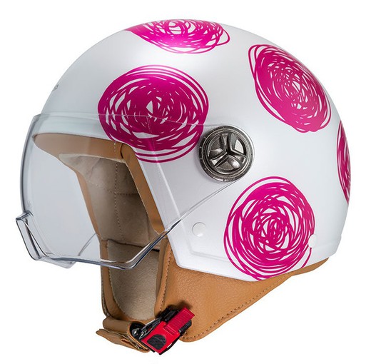 Casco Zeta 2 Ágatha Ruiz de La Prada Ovillo Rosa Brillante Perlado