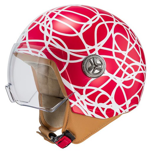 Casco Zeta 2 Ágatha Ruiz de La Prada Lio Rojo Brillante Perlado