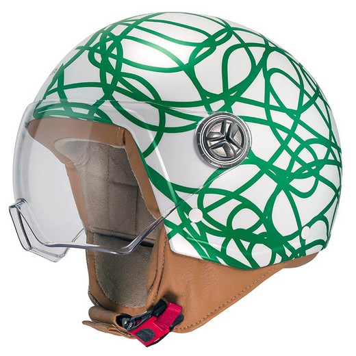 Casco Zeta 2 Ágatha Ruiz de La Prada Lio Verde Brillante Perlado