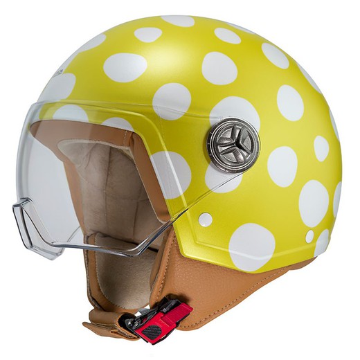 Casco Zeta 2 Ágatha Ruiz de La Prada Lunar Amarillo Brillante Perlado