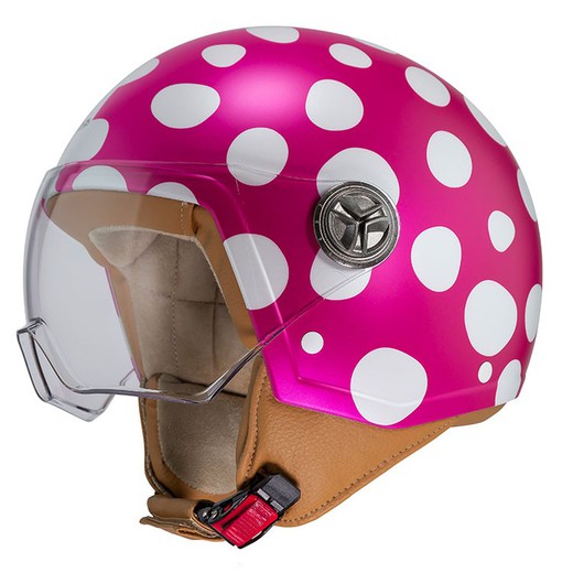 Casco Zeta 2 Ágatha Ruiz de La Prada Lunar Rosa Brillante Perlado