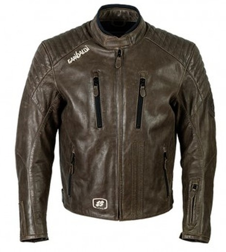 Chaqueta garibaldi bullrider vintage marron