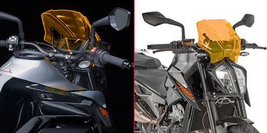 Cúpula orange ktm duke 790 (18 > 20) givi a7708or