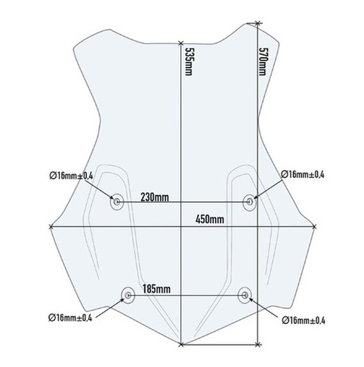 Cúpula completa Givi  BMW R 1250 GS Adventure (19 > 21)