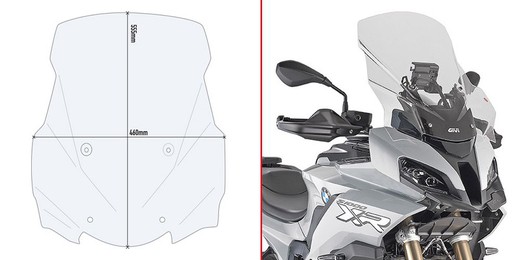 Parabrisas completo  bmw s 1000 xr 20 >  givi d5138st