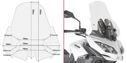 Parabrisas completo givi  kawasaki versys 650 15>20