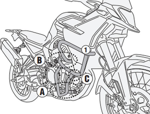 Defensas de motor BMW F 900 GS 24>