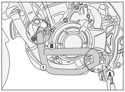 Defensas de motor Honda Nx 500 2024>