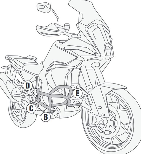 Defensas de motor negro KTM 1290 Super Adventure S (21 > 22) Givi TN7713