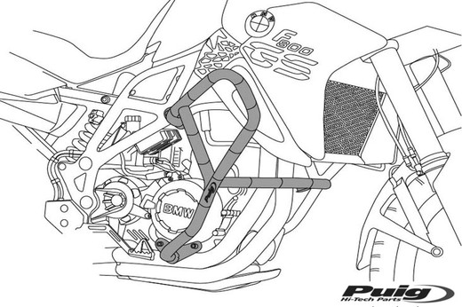 H. CB500F 13>23 y CB500X 13>18 Defensas motor