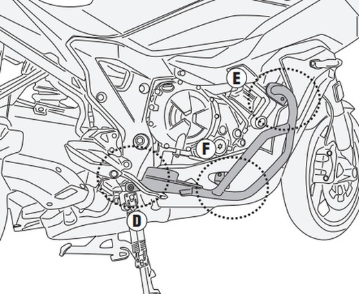 Defensas motor BMW S 1000 XR 20>22