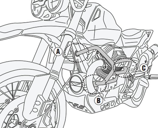 Defensas motor guzzi V85 TT (19 > 23)